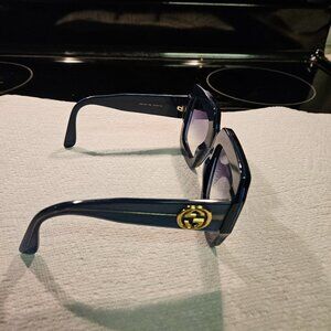 Gucci Blue women's large frame sunglasses, pre-owned